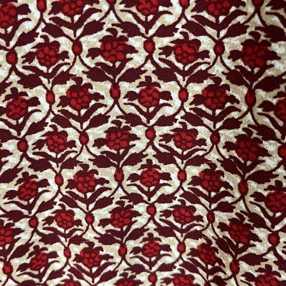 Max Studio Women's Small Blouse Top Flowy Boho Lightweight with Tie - Picture 8 of 9